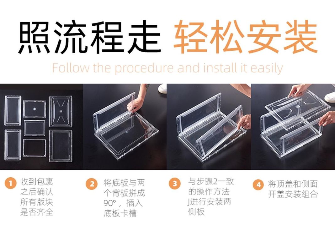 PACK 4 CAJAS ORGANIZADORA ZAPATO APILABLE PREMIUM CIERRE MAGNETICO-7