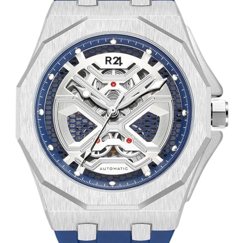 Reloj R24 Automatico SK-05 Skeleton Silicona-4