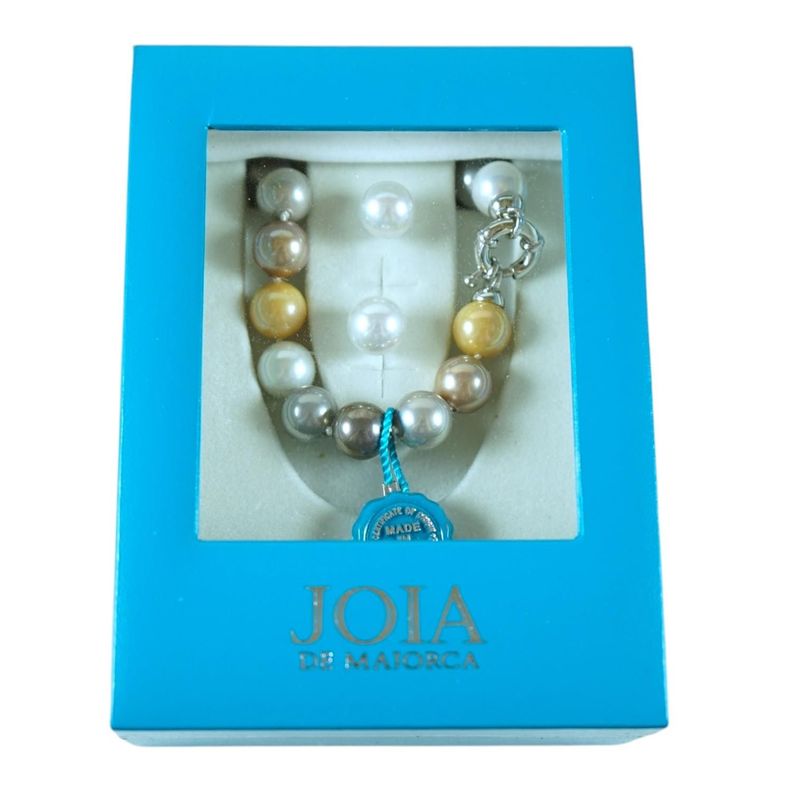Set Collar Perlas + Aros Joia De Majorca Hecho En España-2