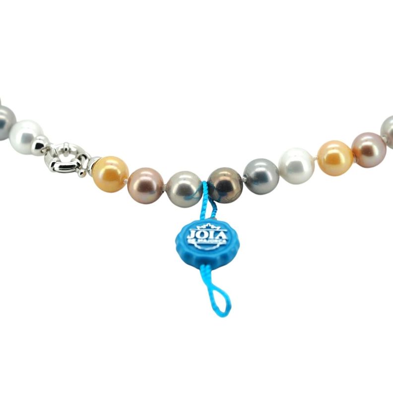 Set Collar Perlas + Aros Joia De Majorca Hecho En España-3
