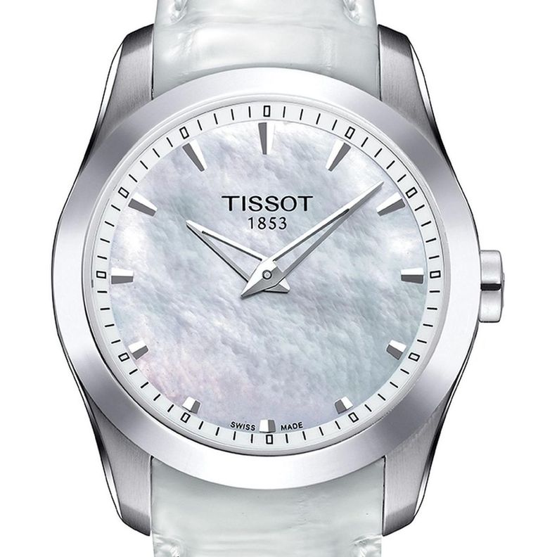 Reloj Tissot Couturier Mujer Esfera Mother Of Pearl Plateado