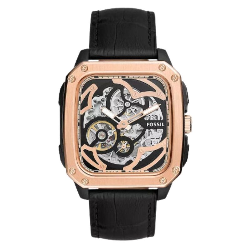 Reloj Fossil Inscription Skeleton Automatico Hombre Bq2572-1