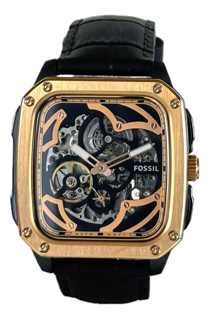 Reloj Fossil Inscription Skeleton Automatico Hombre Bq2572-2