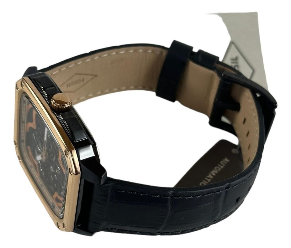 Reloj Fossil Inscription Skeleton Automatico Hombre Bq2572-5