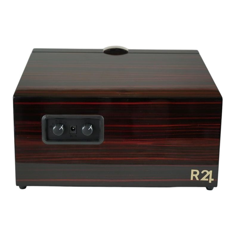 Caja Watch Winder Madera 2 Relojes Exhibidor Lujo-1