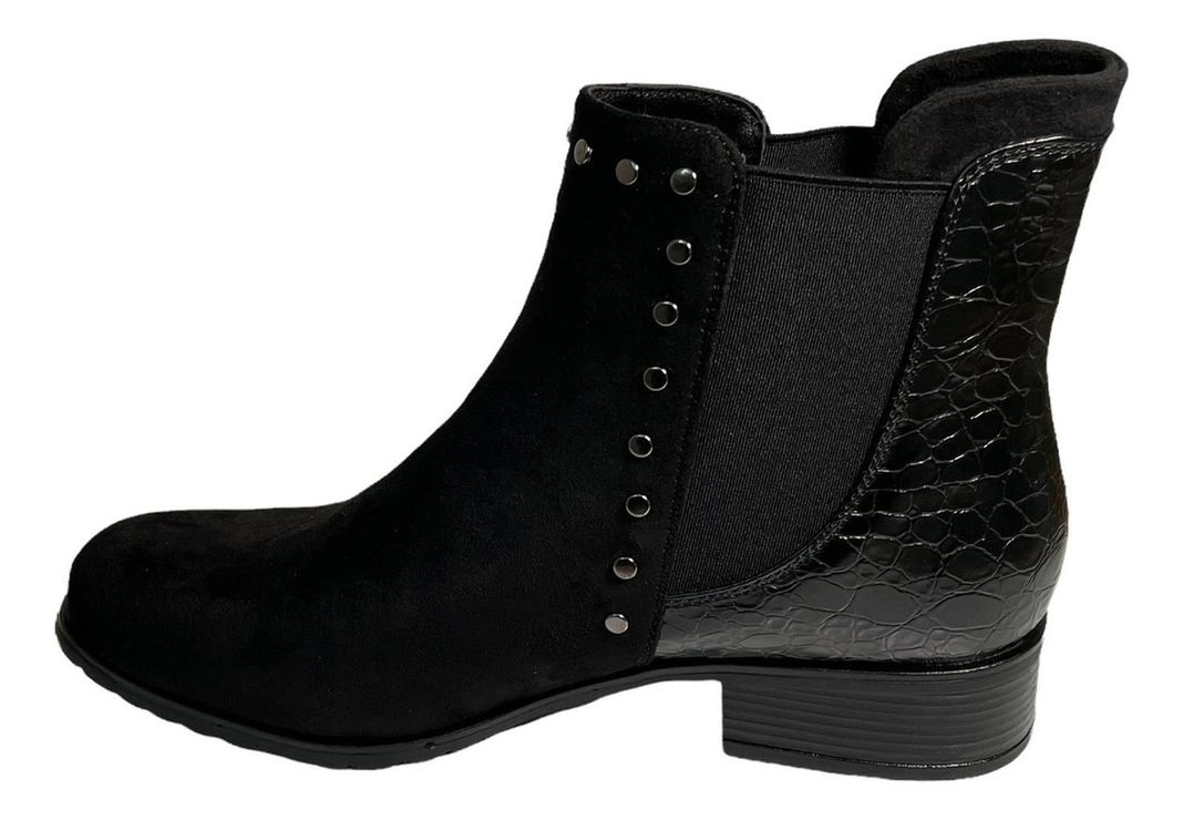 Botin Via Uno Negro Modelo 12082417-2
