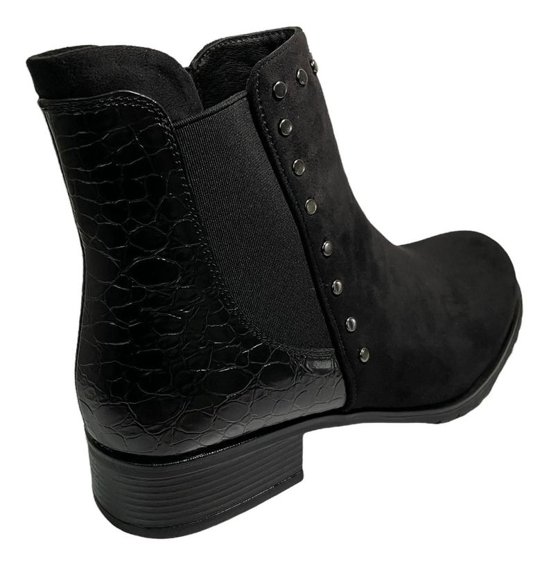 Botin Via Uno Negro Modelo 12082417-3