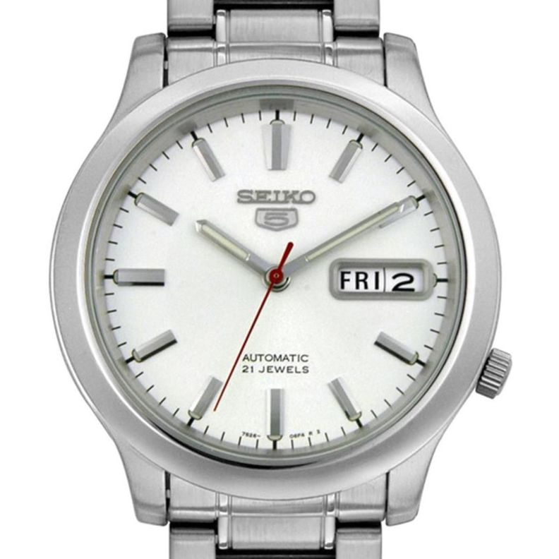 Reloj Seiko Automatico Esfera Plata SNK789-0
