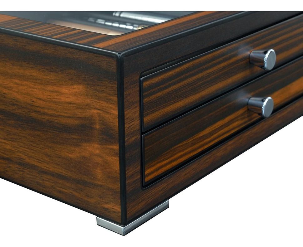Caja de Lujo Madera Ebano para 16 Lapiceras-4