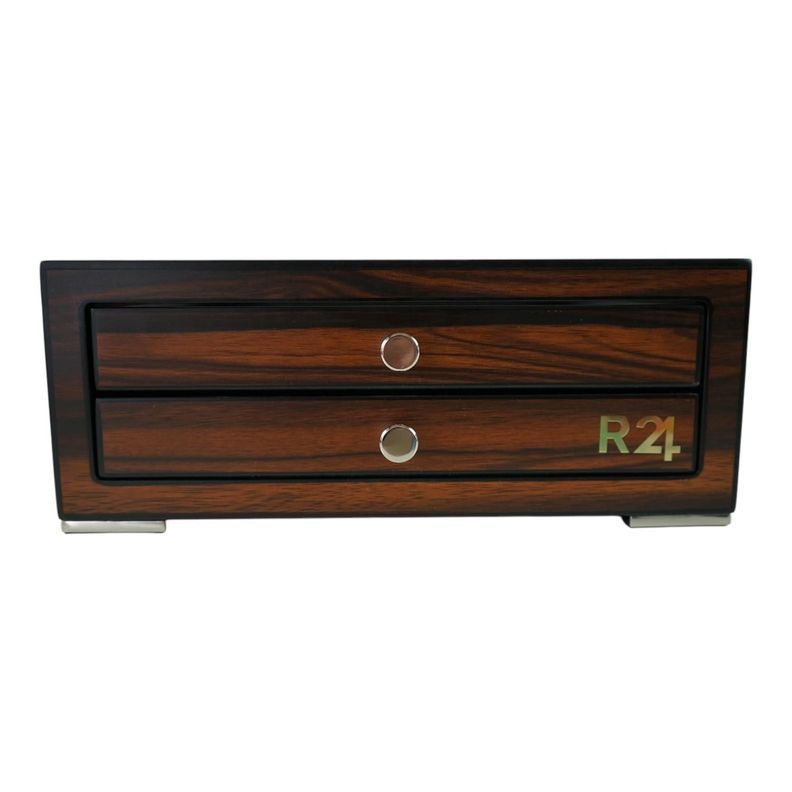 Caja de Lujo Madera Ebano para 16 Lapiceras-1