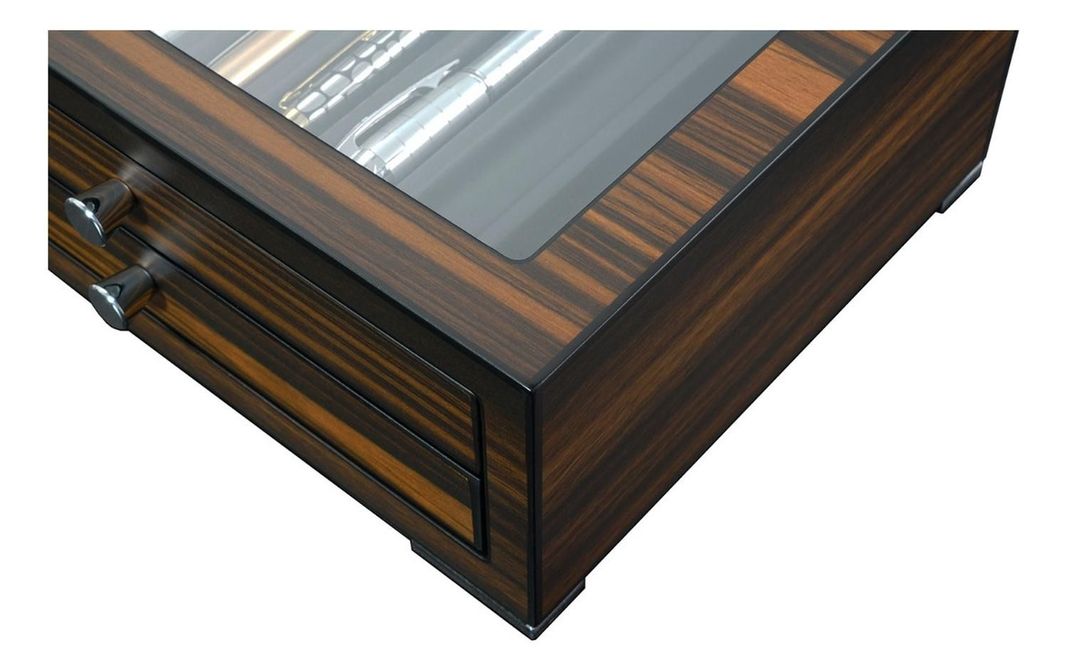 Caja de Lujo Madera Ebano para 16 Lapiceras-3