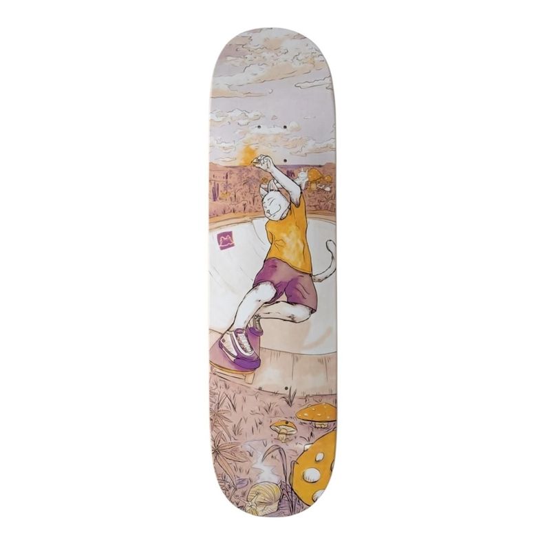 Tabla Skate Patineta Gangsta Cat Session 8.1 Negro