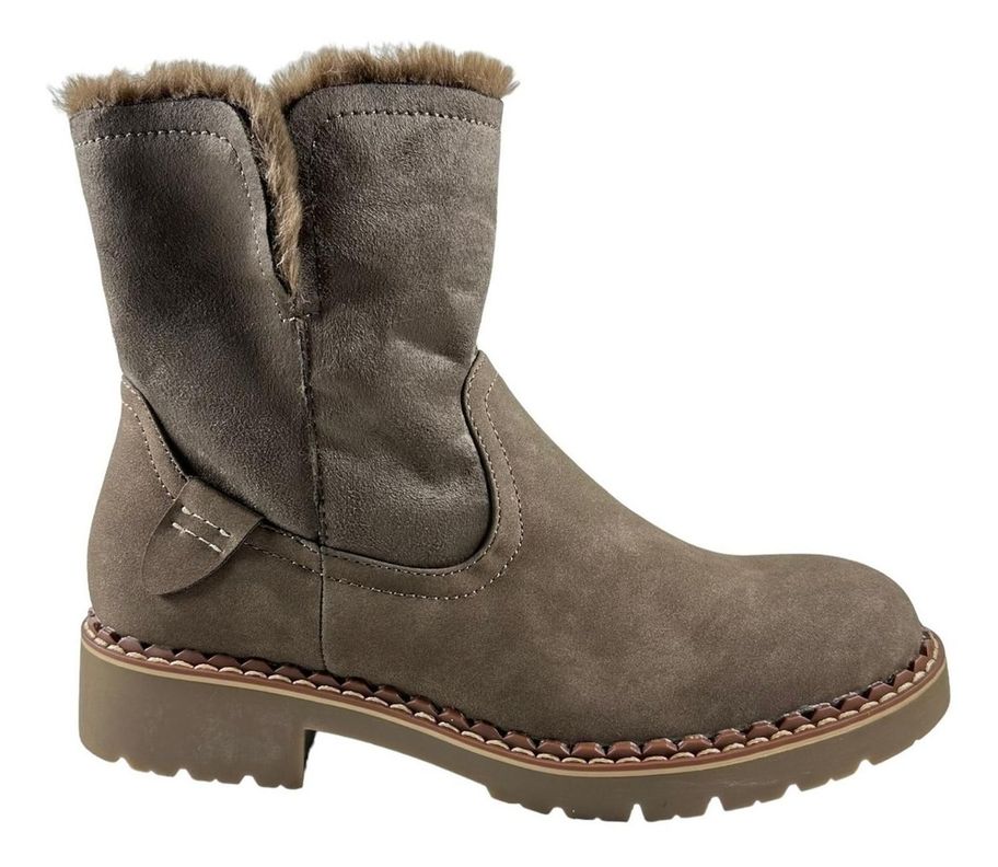 Botin Via Uno Chiporro Mujer Caqui 12082426-0