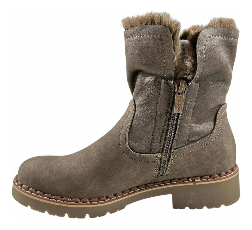 Botin Via Uno Chiporro Mujer Caqui 12082426-2