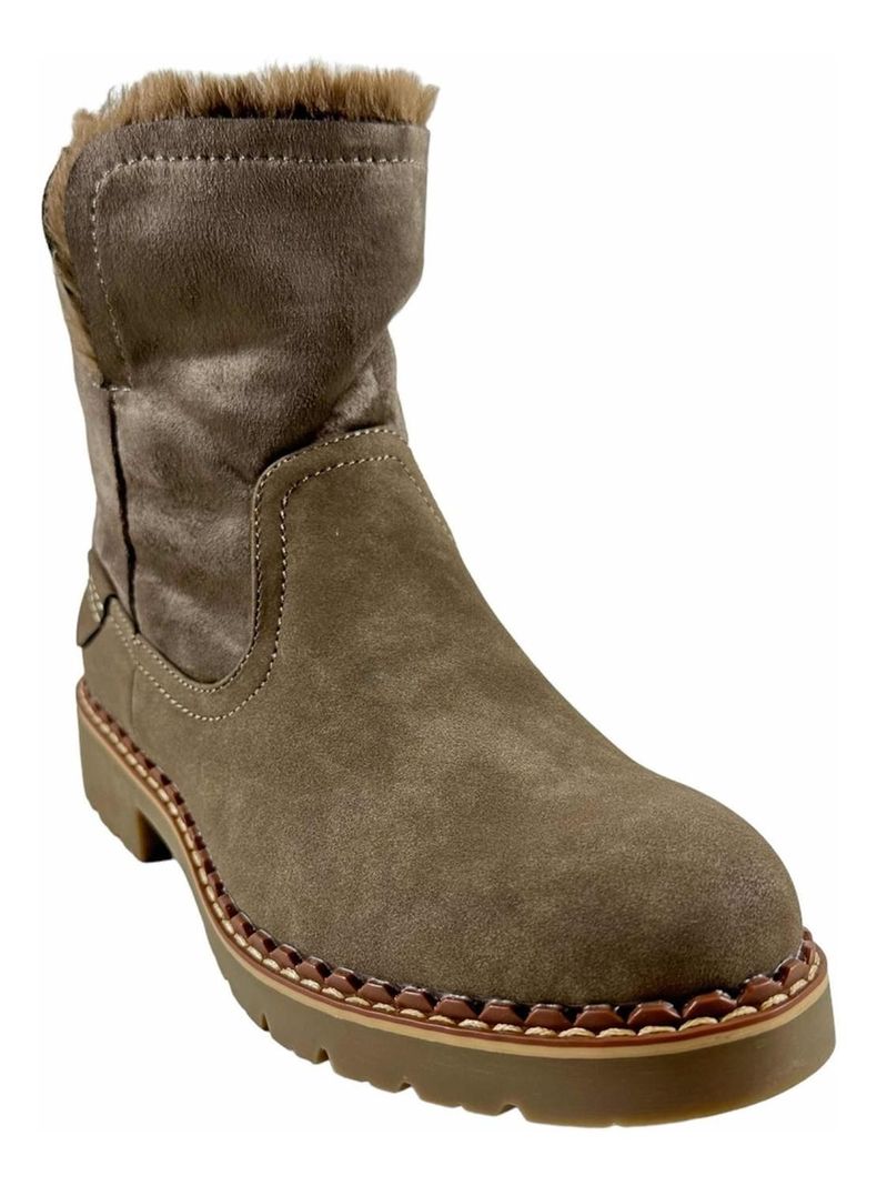 Botin Via Uno Chiporro Mujer Caqui 12082426-4