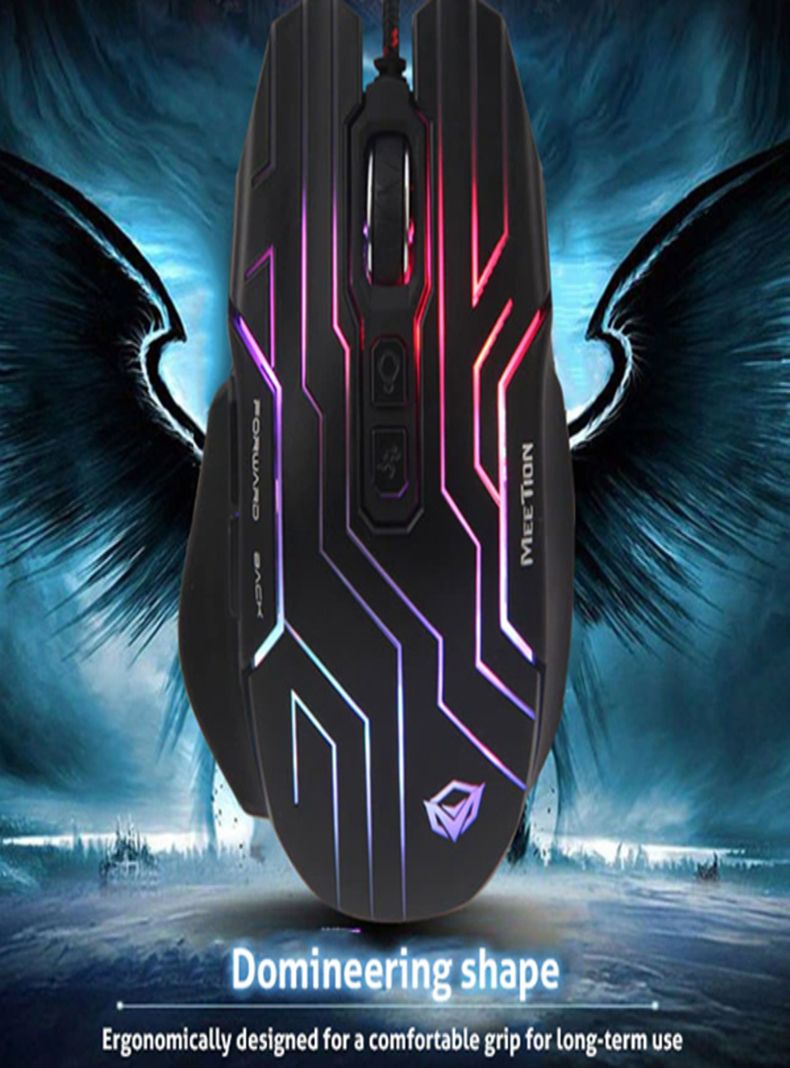 Mouse Gamer Con Cable Rgb MT-GM22 Meetion-6