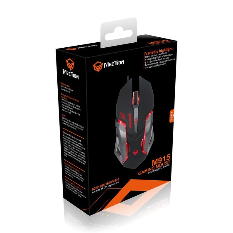 Mouse Gamer Con Cable Backlit MT-M915 - Meetion-5