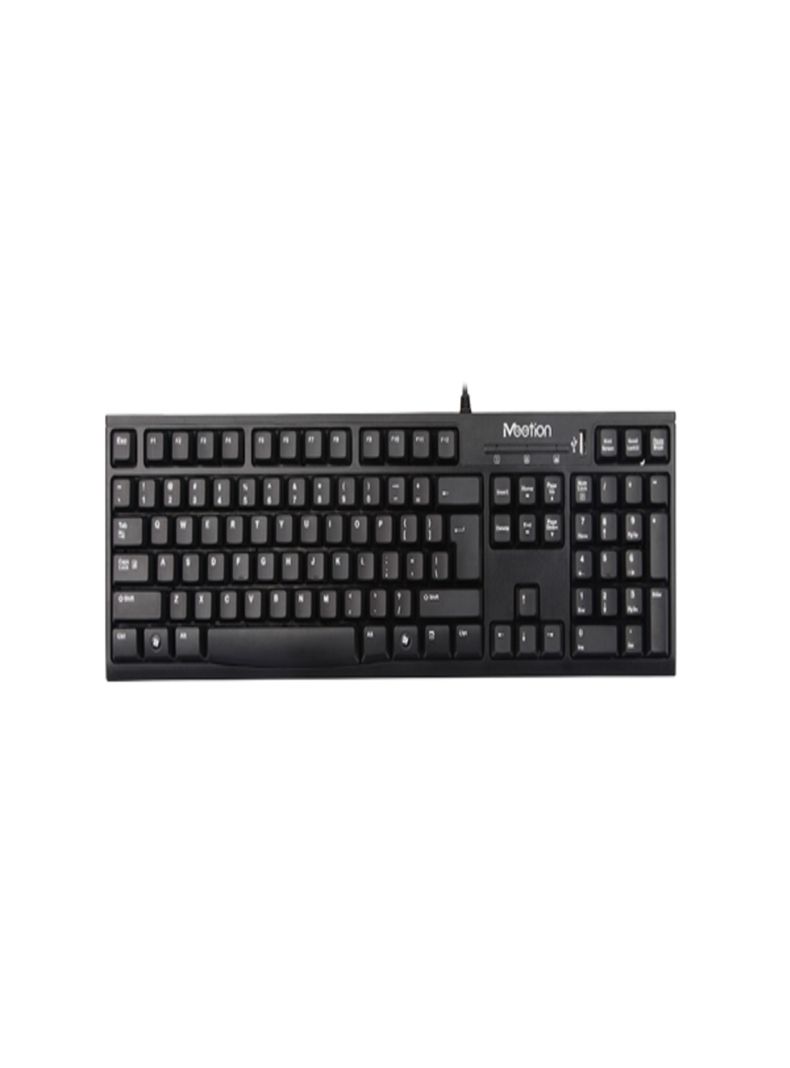 Teclado Con Cable Usb MT-K815 Español Con Hub Usb - Meetion-1