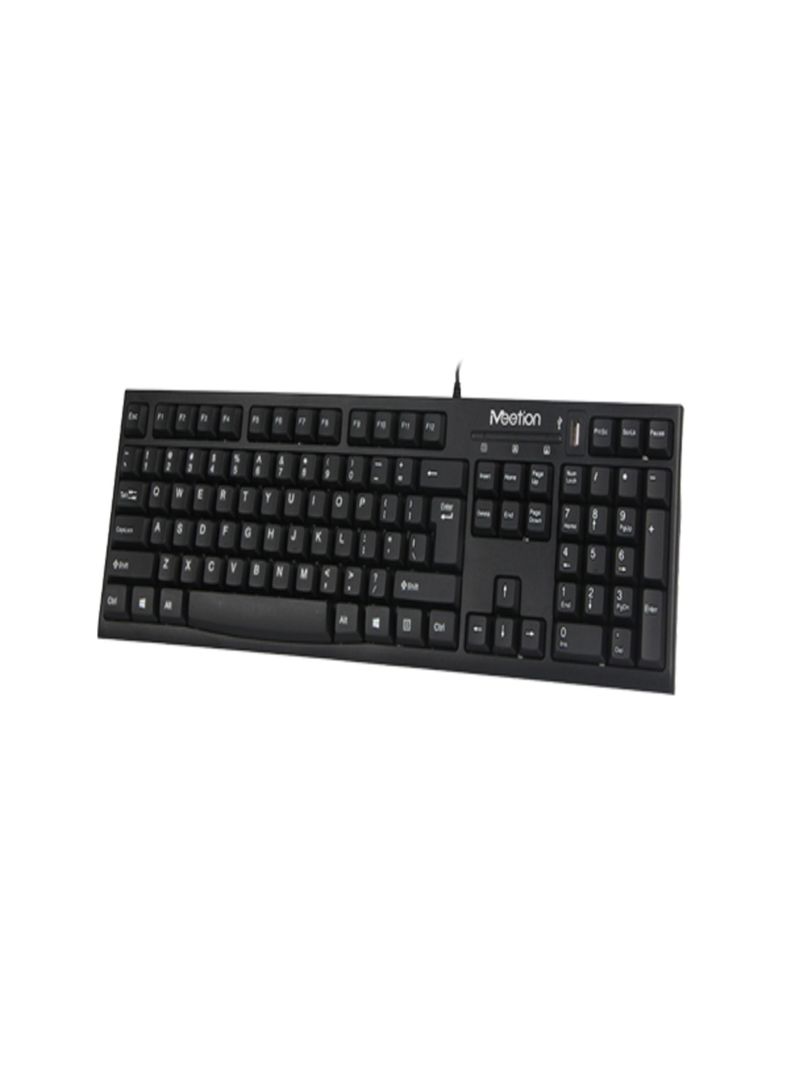 Teclado Con Cable Usb MT-K815 Español Con Hub Usb - Meetion-4