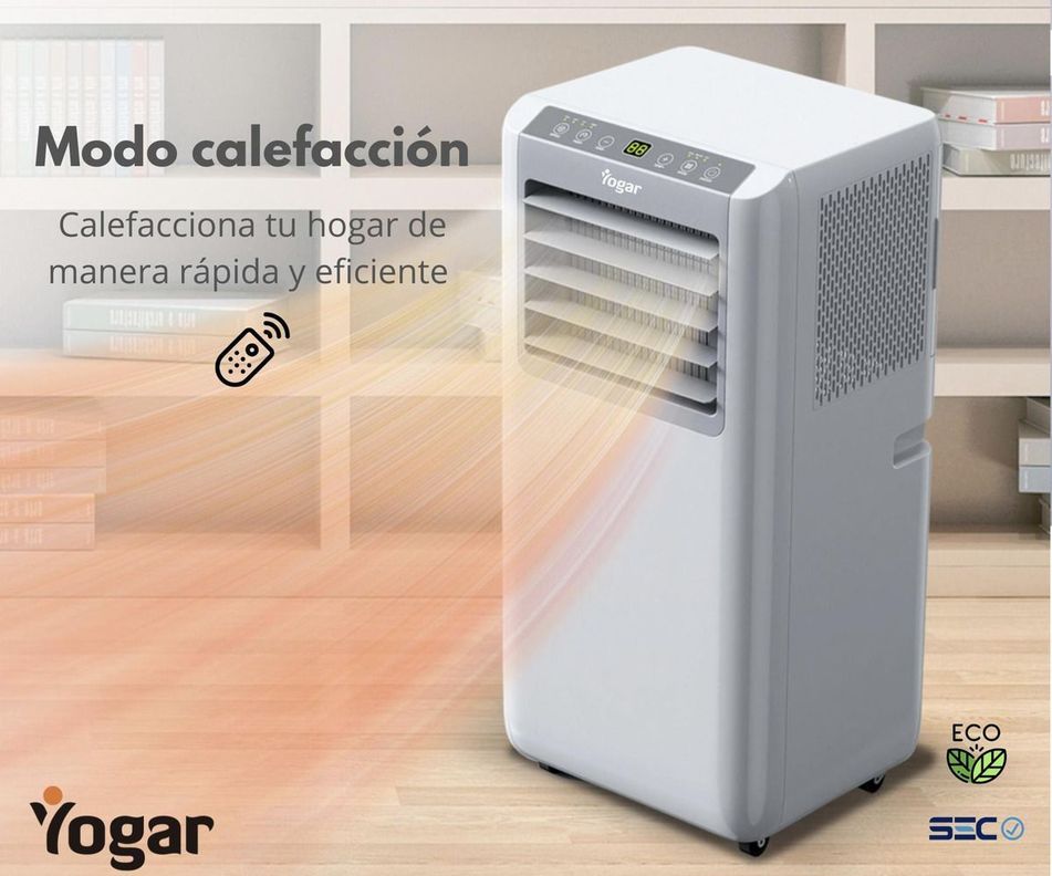 Aire Acondicionado Portátil 4en1 9000 Btu Frío Y Calor Yogar-5