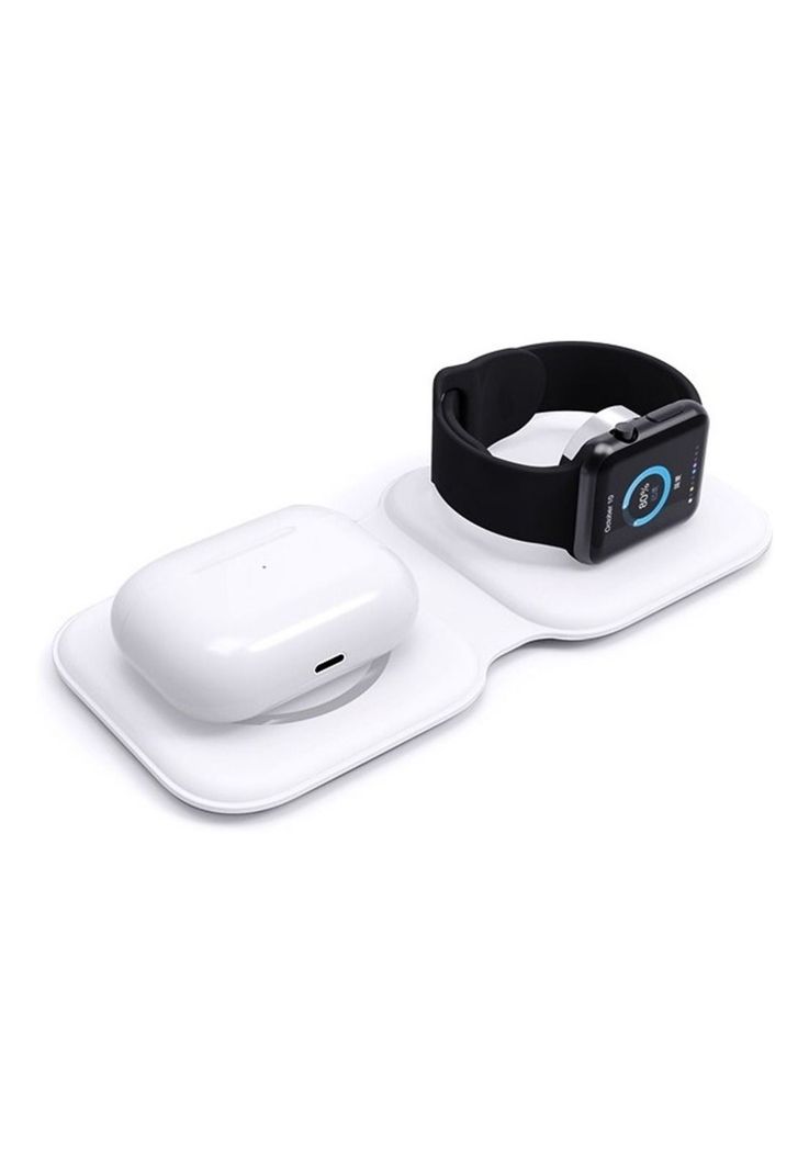 Cargador Inalámbrico iPhone Magsafe 2en1 Dual 15w C. Rápida-4