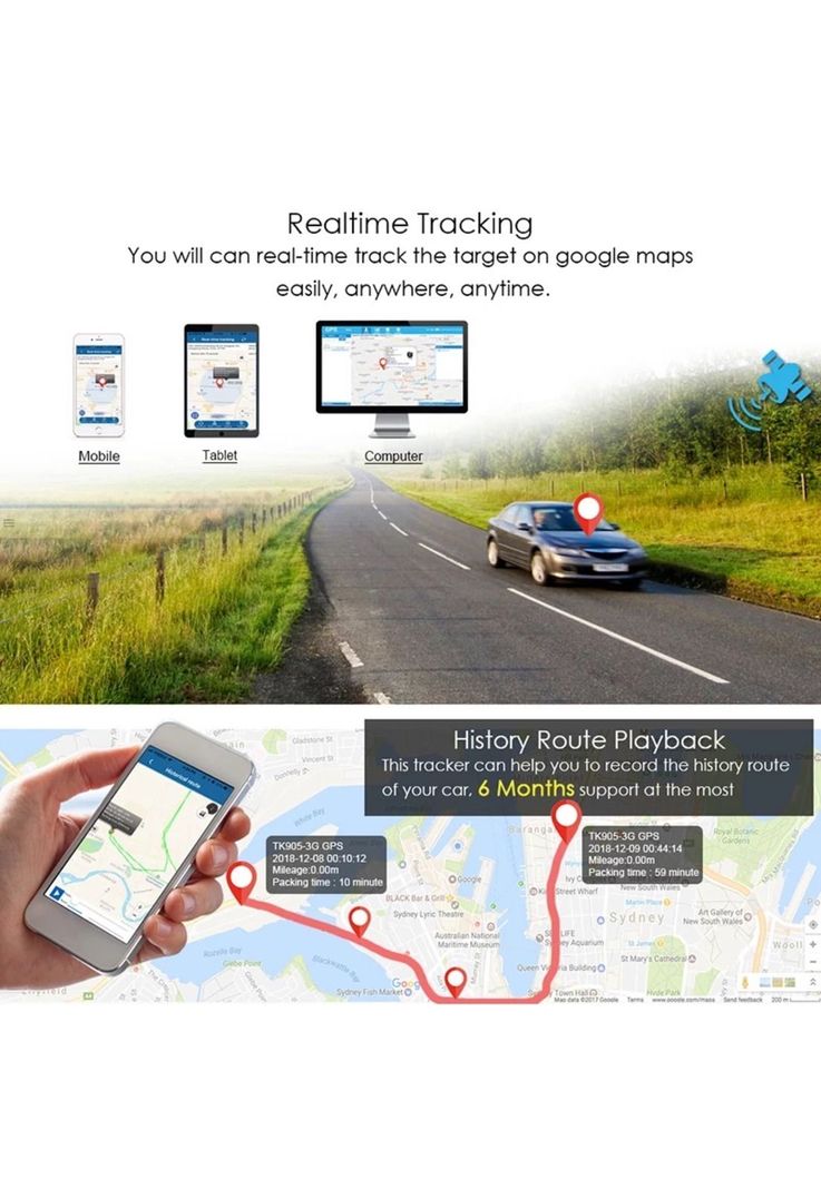 GPS TRACKER TK905 4G PORTATIL AUTO HOMOLOGADO + 2 CHIP-5