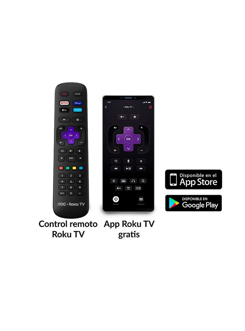 Smart TV AOC Roku TV LED 50” UHD 4K  50U7045-1