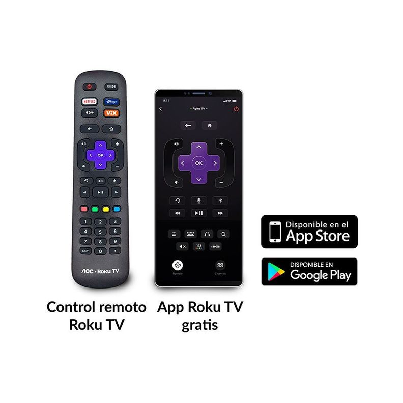 AOC Roku TV LED 50” UHD 4K Smart TV 50U6125-1
