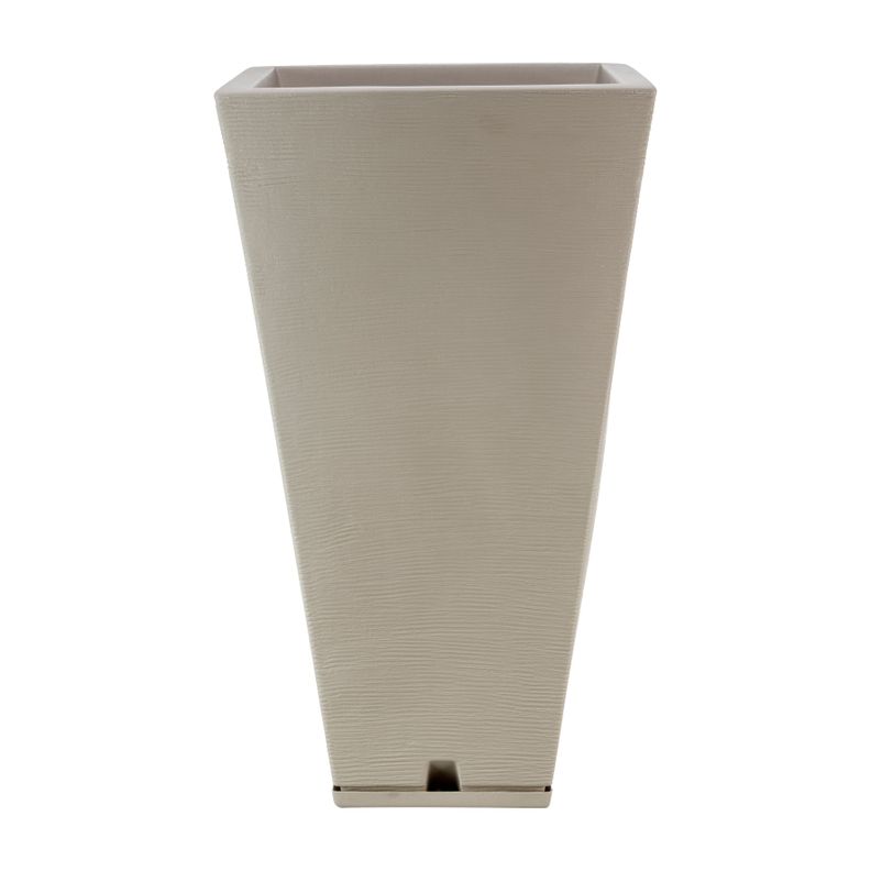 MACETERO FLORIDIS ZURIQUE BEIGE 74CM CON PLATO-0