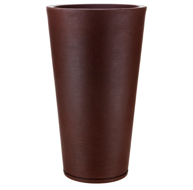 MACETERO FLORIDIS GENEBRA CAFE 80CM CON PLATO-0