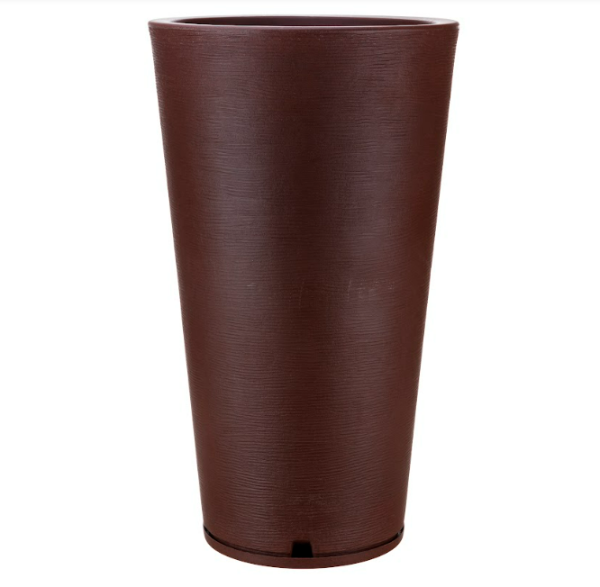 MACETERO FLORIDIS GENEBRA CAFE 80CM CON PLATO-1