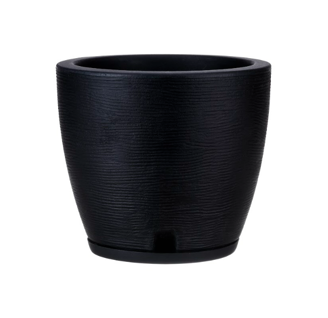 MACETERO FLORIDIS AMSTERDAM NEGRO 28CM DE ALTO-1