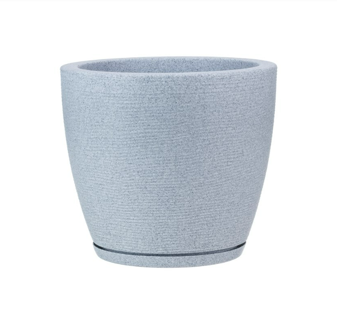 MACETERO FLORIDIS AMSTERDAM GRIS CLARO 28CM DE ALTO-0