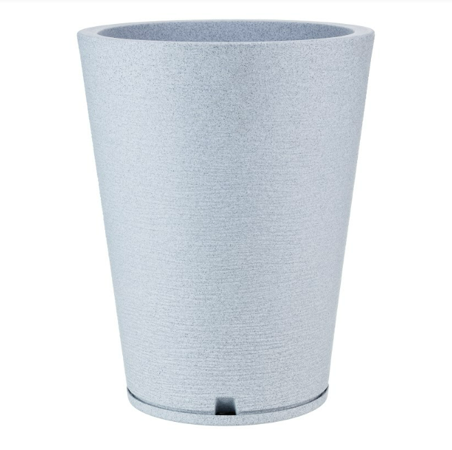 MACETERO FLORIDIS GENEBRA GRIS CLARO 57CM CON PLATO-1