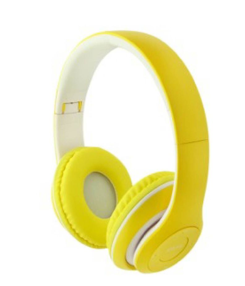 Audífonos Wireless P16 Bluetooth Recargable Headphones Amarillo-0