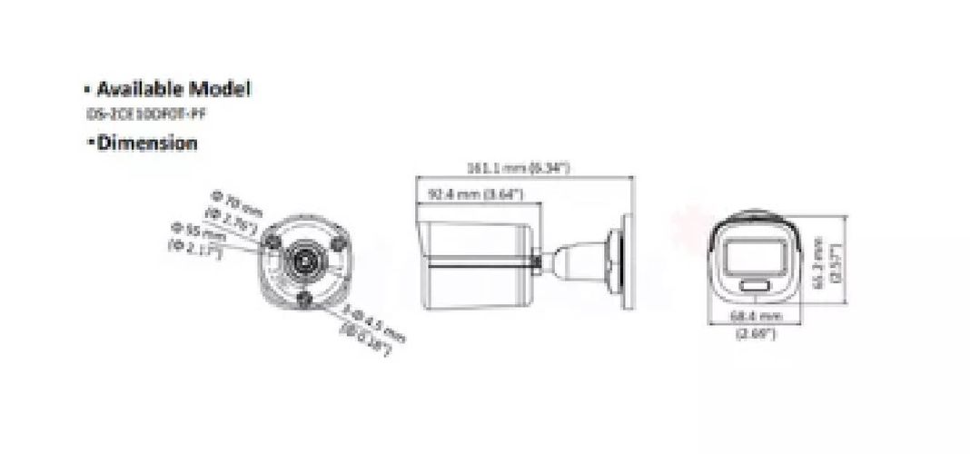 Camara Bullet Color Vu IP 2mp-2