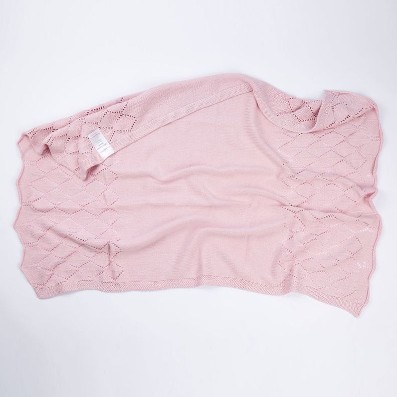 Manta Para Bebé en Algodón Rosa-1