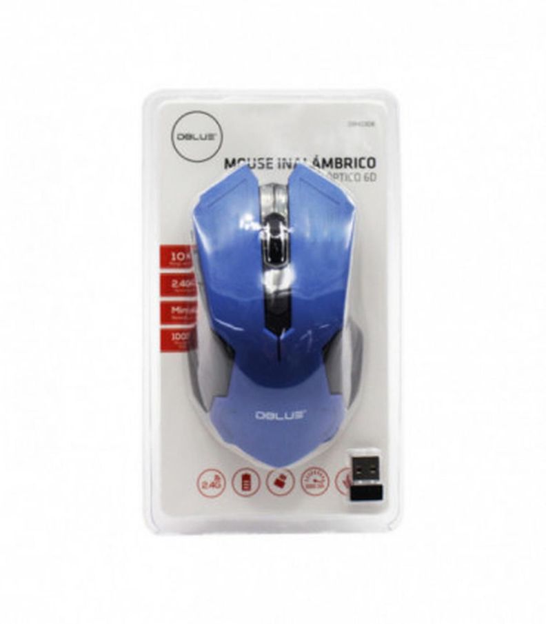 Mouse Inalambrico 2.4 Ghz 1000 Dpi Usb 4 Botones - Blue-2