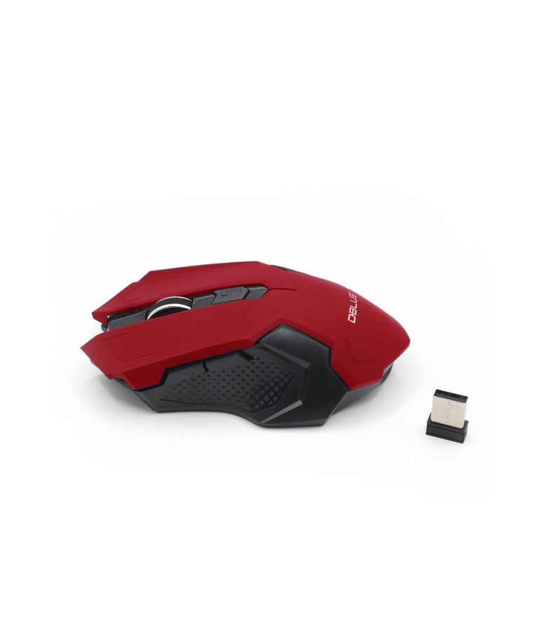 Mouse Inalambrico 2.4 Ghz 1000 Dpi Usb 4 Botones - Red-0