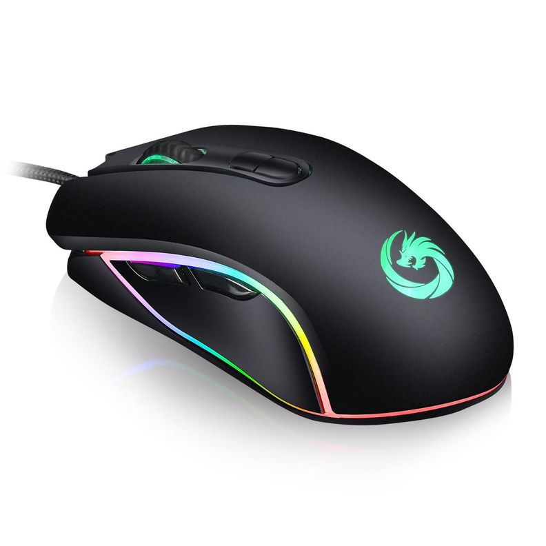 Mouse Gamer Pro Rgb Optico Usb, Dpi 800/1200/1600/3200/4500-0