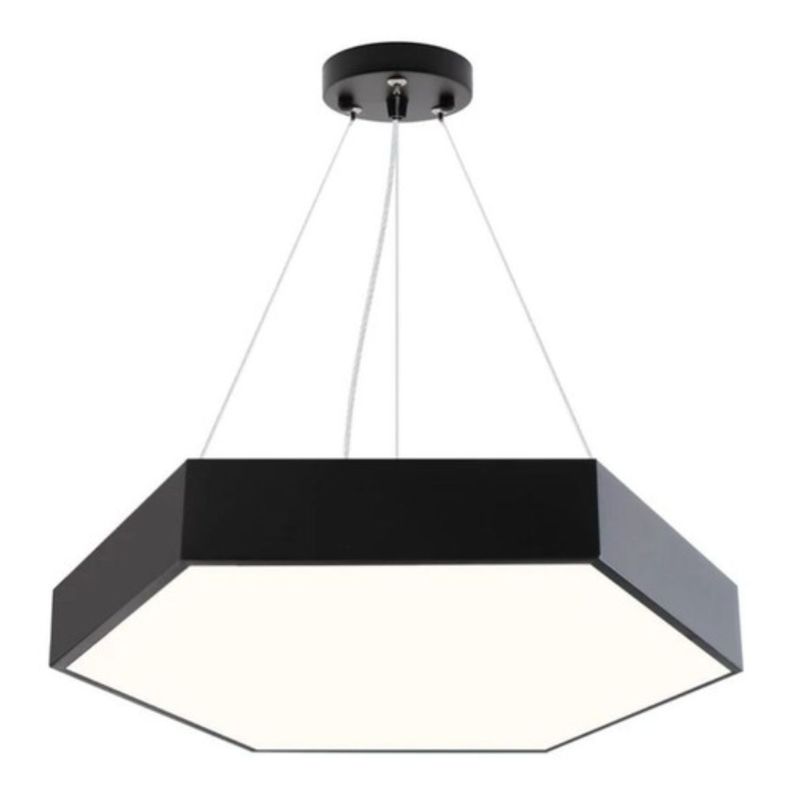 Lámpara Led Sobrepuesta Hexágono Colgante 60cm 48w Luz Fría-0