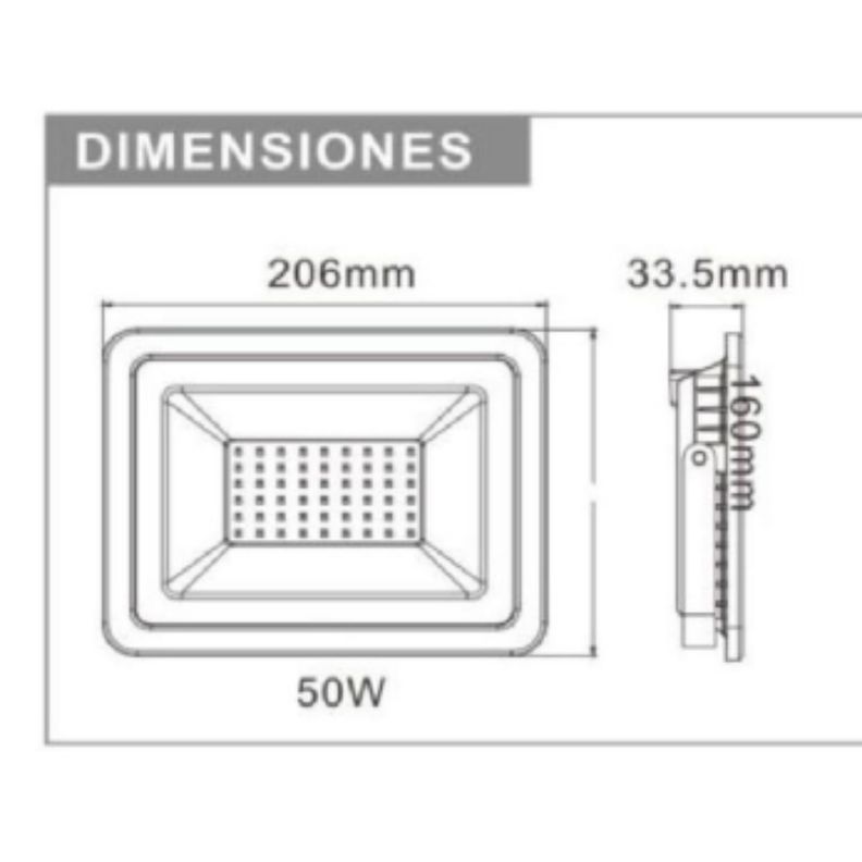 Foco Proyector Area Led 100w Seguridad Exterior Sec 9000lm-2