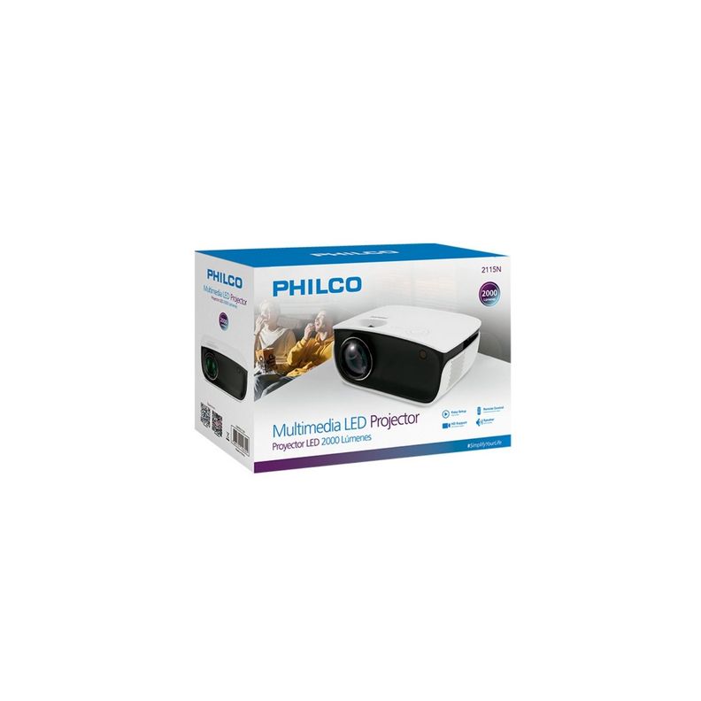 Proyector LED Philco 2115N 2000lm 1080p USB HDMI SEC-3