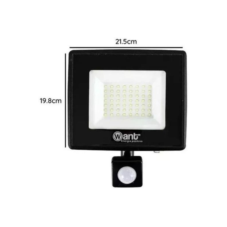 Foco Proyector Led Sensor 50w Seguridad Exterior Pack 3 Sec-2