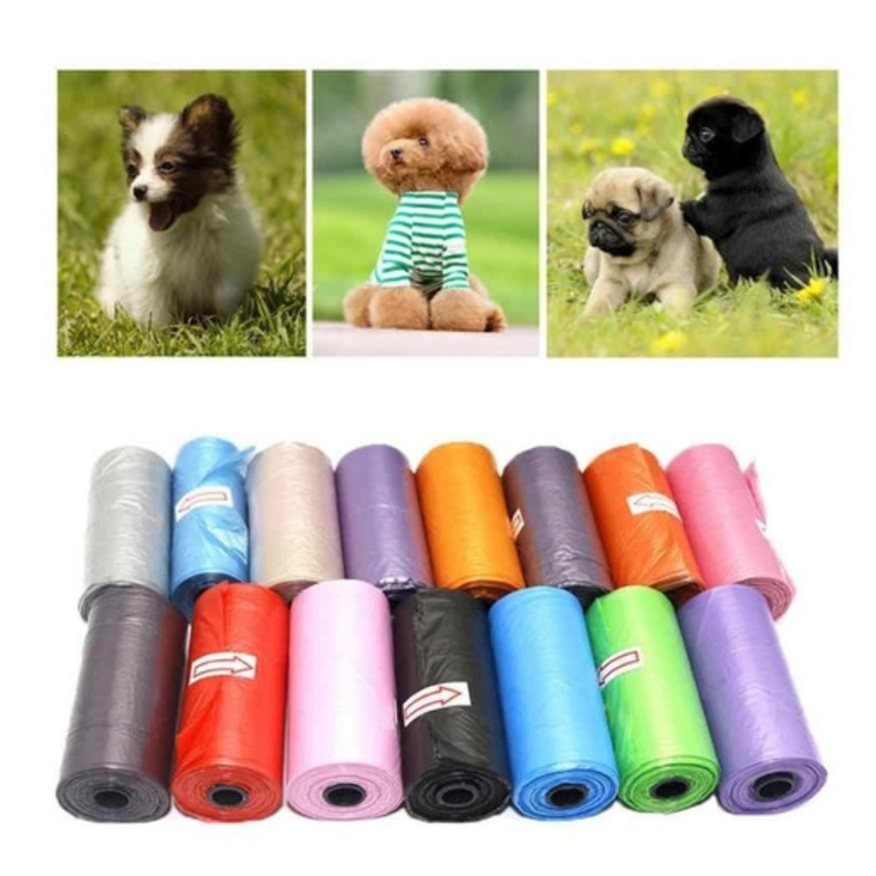 Bolsa Ecologica Desecho De Mascotas 10 Rollos De 15 Bolsas-1