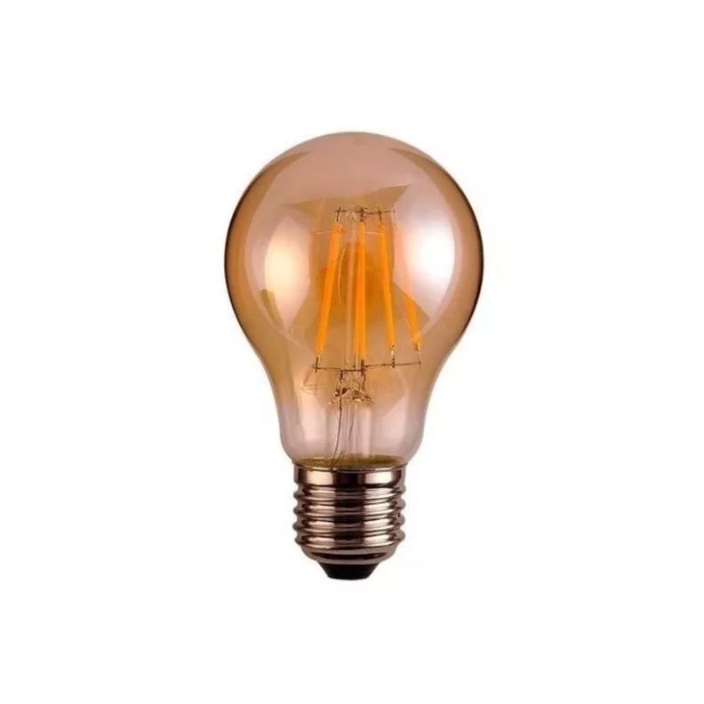 Pack 6 Ampolleta Vintage Led Filamento Modelo A60 Luz Calida-4