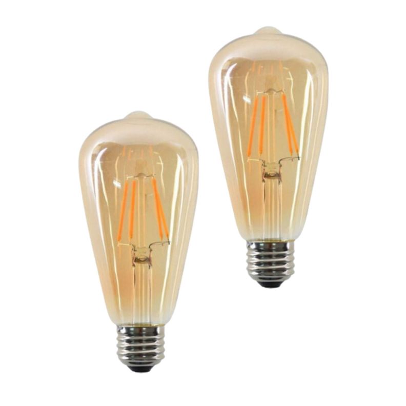 PACK 2 AMPOLLETA VINTAGE E27 LED ST64 4W KONNERGIE DEUS-0