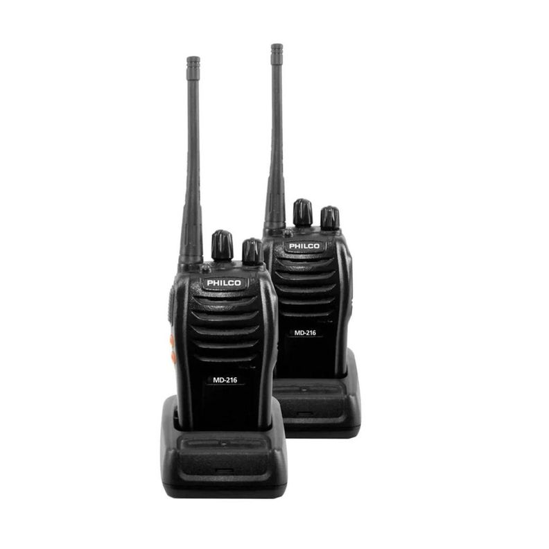 Radiotransmisor Portátil 16 Kms Philco Md-216 Walkie Talkie-0