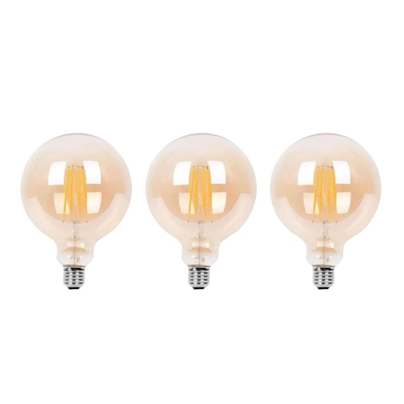 PACK 3 AMPOLLETA E27 LED G80 4W 2700K KONNERGIE DEUS-0