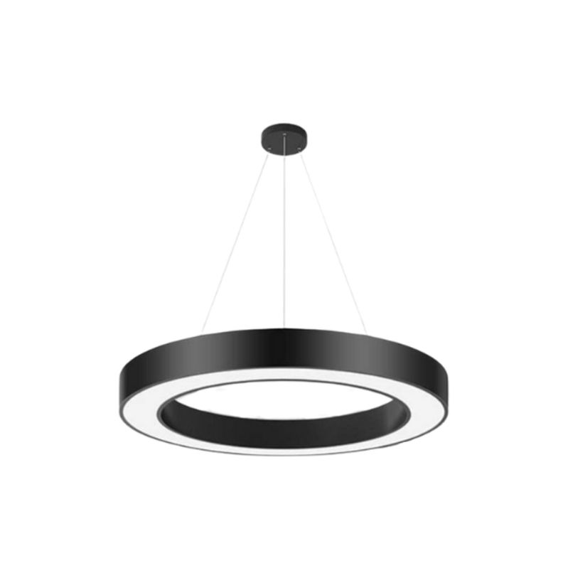 Lámpara Led Colgante Redonda Moderna  60cm 36w Luz Fría-0
